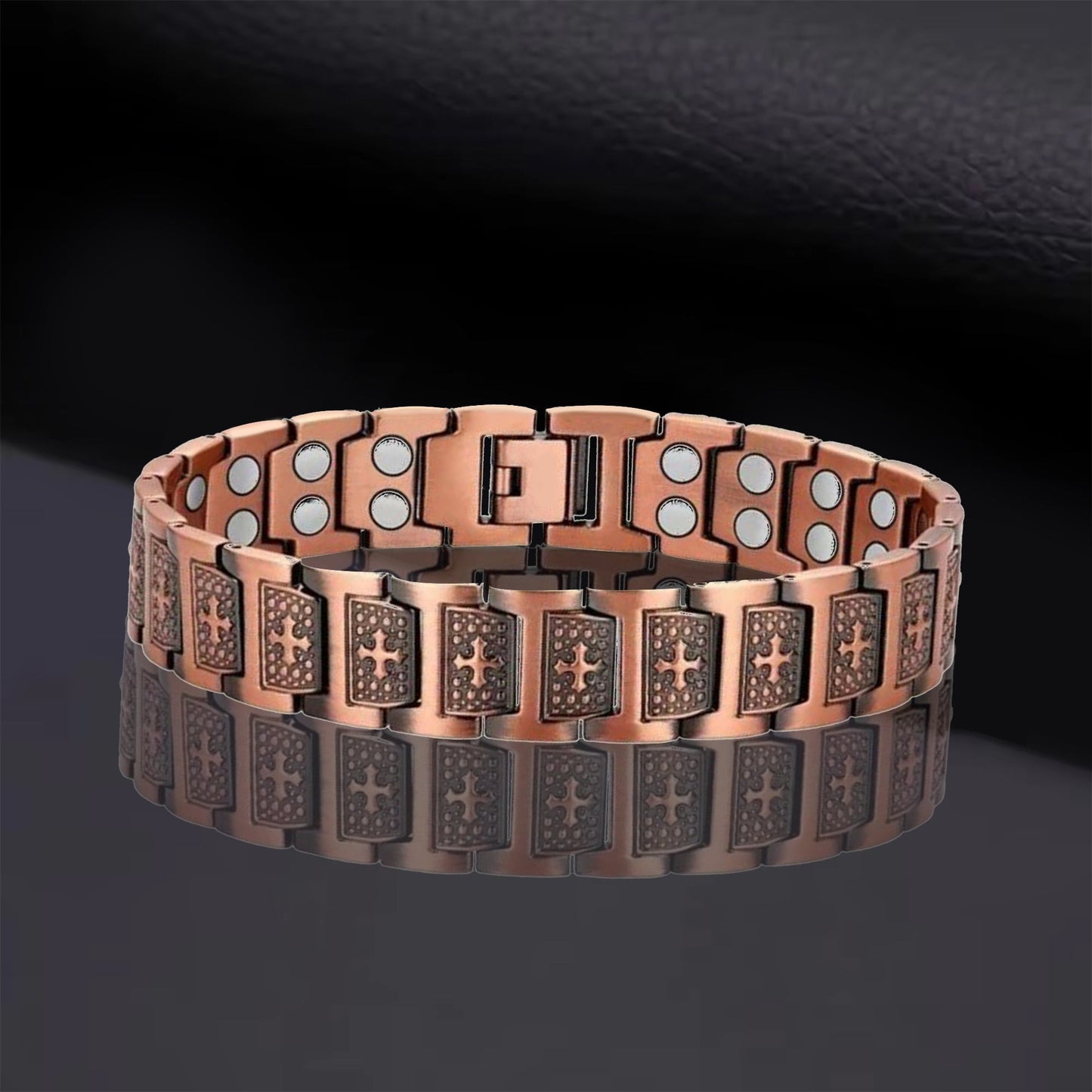 🔥LAST DAY 50% OFF🔥 - 99.9% Pure Copper Magnetic Cross Bracelet — Boost Wellness, Enhance Circulation, and Relieve Fatigue