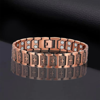 🔥LAST DAY 50% OFF🔥 - 99.9% Pure Copper Magnetic Cross Bracelet — Boost Wellness, Enhance Circulation, and Relieve Fatigue