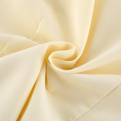 Casual apricot colored small suit women's coat