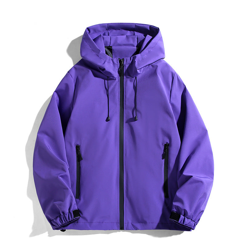 Couple Outdoor Jacket Men's Hiking Coat Youth Student Spring Autumn Waterproof Jacket Team Uniform