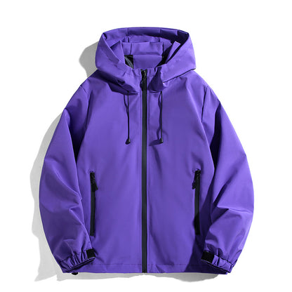 Couple Outdoor Jacket Men's Hiking Coat Youth Student Spring Autumn Waterproof Jacket Team Uniform