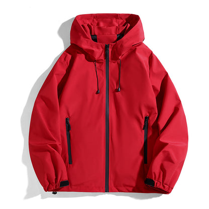 Couple Outdoor Jacket Men's Hiking Coat Youth Student Spring Autumn Waterproof Jacket Team Uniform