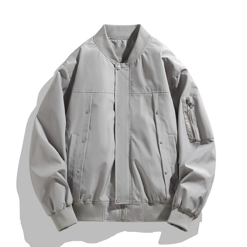 Autumn New Fashionable Loose Fit Bomber Jacket for Men and Women