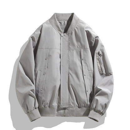 Autumn New Fashionable Loose Fit Bomber Jacket for Men and Women