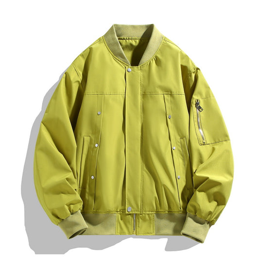 Autumn New Fashionable Loose Fit Bomber Jacket for Men and Women