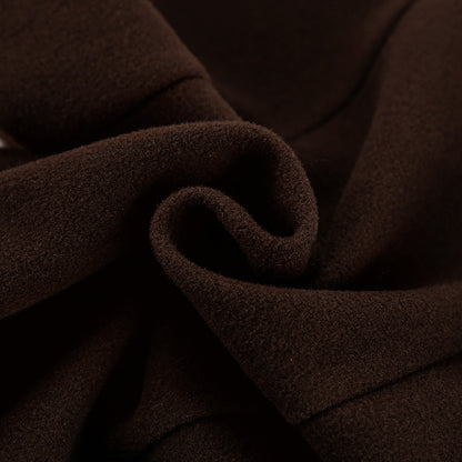 Collar style double breasted woolen coat