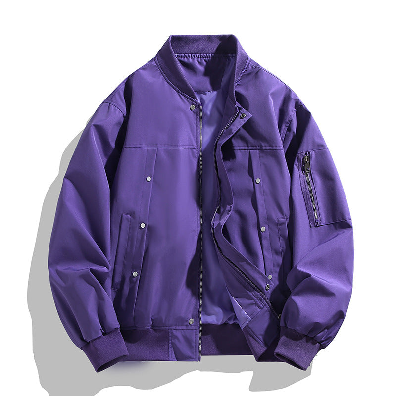 Autumn New Fashionable Loose Fit Bomber Jacket for Men and Women