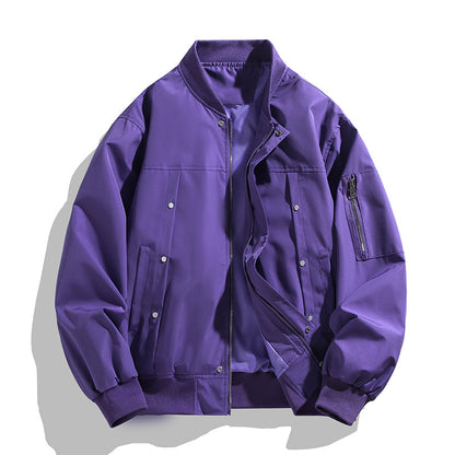 Autumn New Fashionable Loose Fit Bomber Jacket for Men and Women